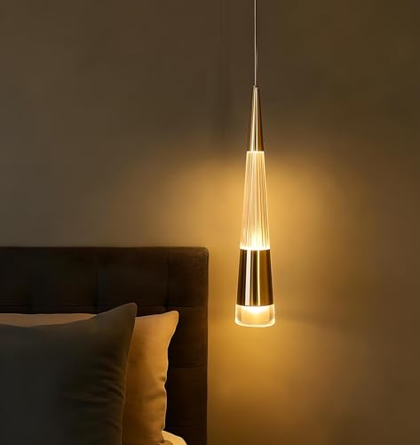 Image of FILLISKA 3 in1 Colour Changing LED Luxurious Hanging /Pendant Light (FrenchGold-MX80)