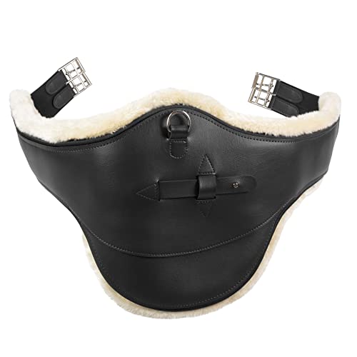 HORZE Sangle à bavette Atlanta avec Doublure Velours, Noir, 110