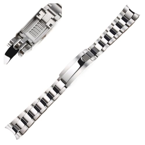 20 21mm }bg|bVVo[XeXX`[EHb`oh bNX Tu}[i GMT fCgi Xgbv XguXbg tH[fBONXvΉ(Polished silver,20mm,No logo)