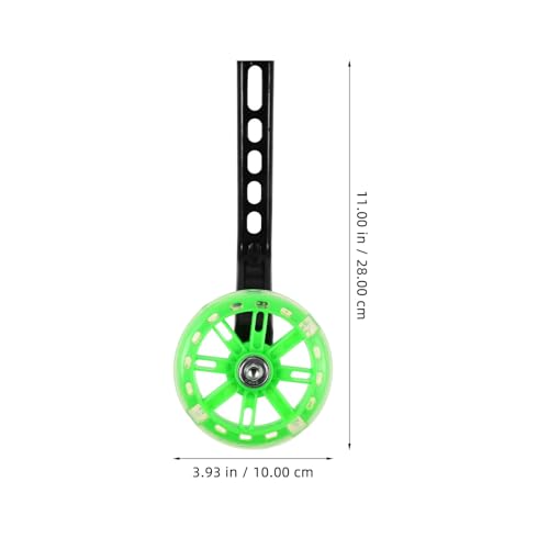 Ruedas de Entrenamiento Alipis, 1 Par, Resistentes al Desgaste, para Bicicletas de Niños, Accesorio para Bicicleta, Color Verde miniatura 2