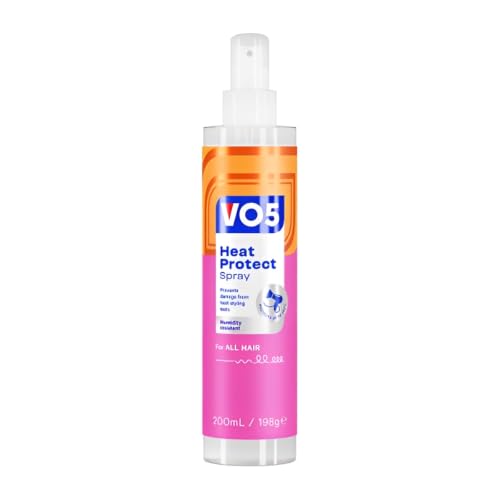 VO5 Heat Protect Spray Protects up to 230 C Can Help Reduce Breakage & Split Ends Smooths & Adds Shine Lightweight Formula 200ml