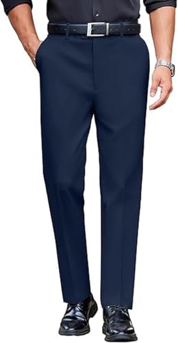 Image of CB-COLEBROOK Luxury PV Stretchable Classic Casual Pants for Men | Stylish Ankle Fit Men's Wear Premium Trousers for Office or Party | Mens Fashion Dress Trouser with 4 Pockets & Suit Pant's