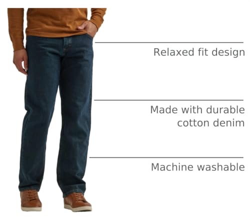 Image of Wrangler Authentics Men's Classic 5-Pocket Relaxed Fit Cotton Jean