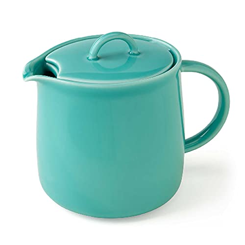 Forlife 620-SFM Dâ€™Anjou Teapot with Basket Infuser, 20 oz, Seafoam