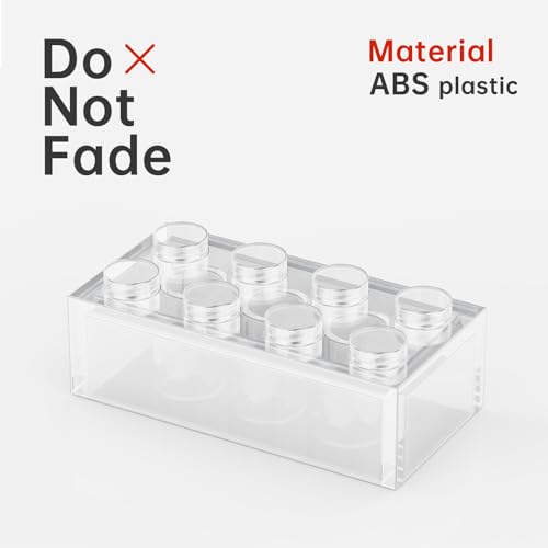 Image of Classic Bulk Brick Block 2x4, 200 Piece Building Brick Full Transparency, Compatible with Lego Parts and Pieces 3001, Creative Play Set - Compatible with Major Brands(Colour:Full Transparency)