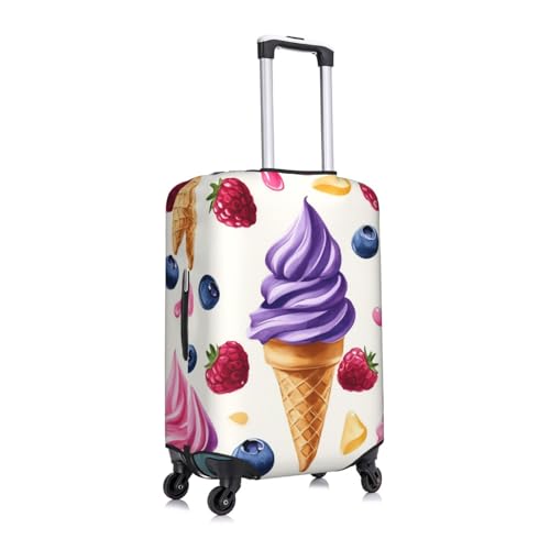 Purple Ice Cream Berry Suitcase Cover Fashion Luggage Covers Anti-Scratch Elastic Lightweight Protector For Travel Outdoor X-Large2