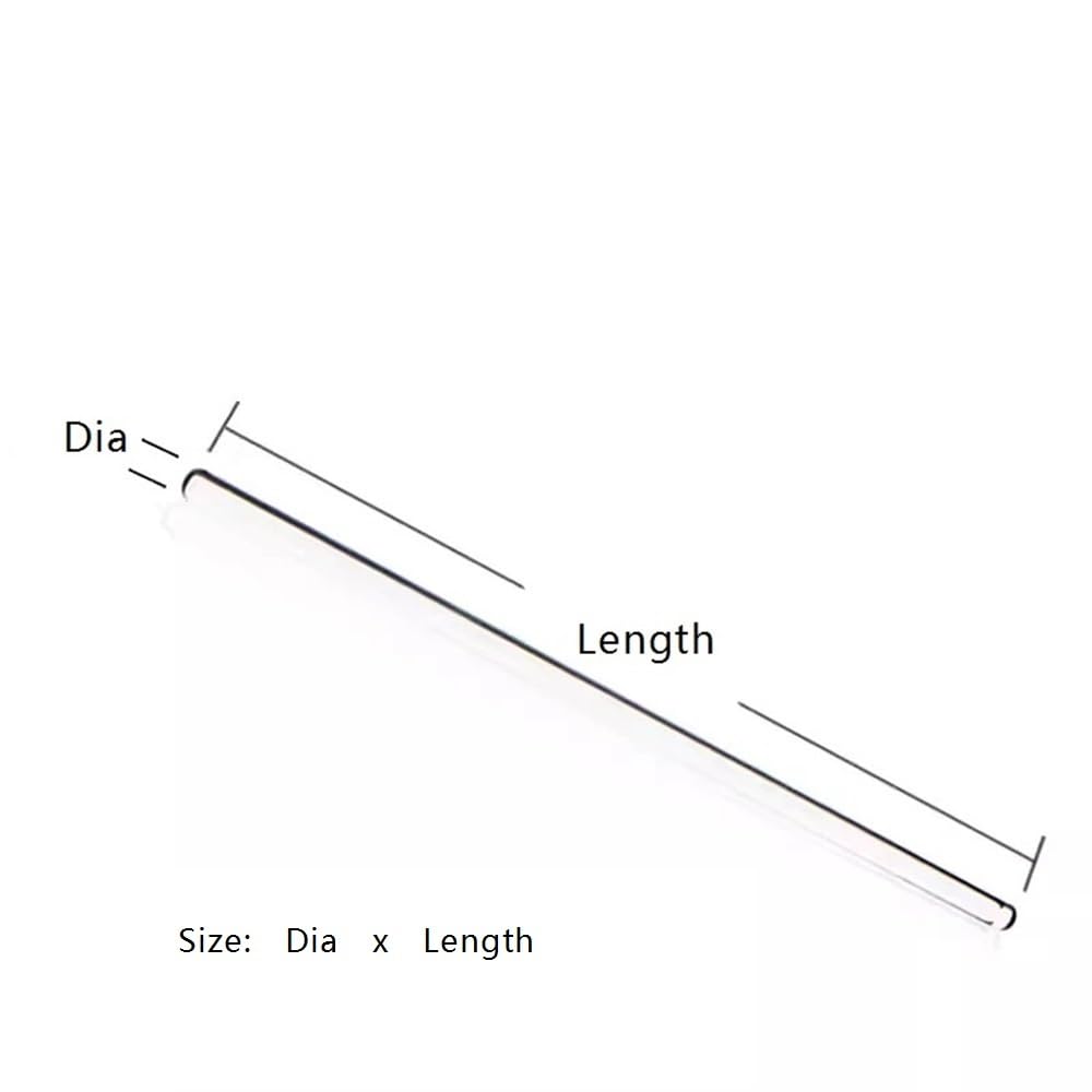 Asta di miscelazione trasparente 5 pezzi 10 Bacchette di agitazione in vetro borosilicato a testa rotonda, solide barre bastoncini da laboratorio trasparenti ispessite | 10x400mm