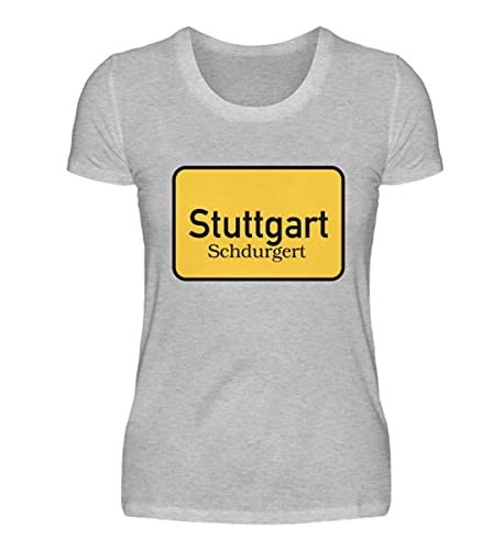 T-shirt Stuttgart femme gris L pour un style urbain casual
