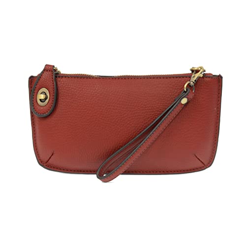 Image of Joy Susan Womens Vegan Leather Mini Crossbody Wristlet Clutch - New Garnet
