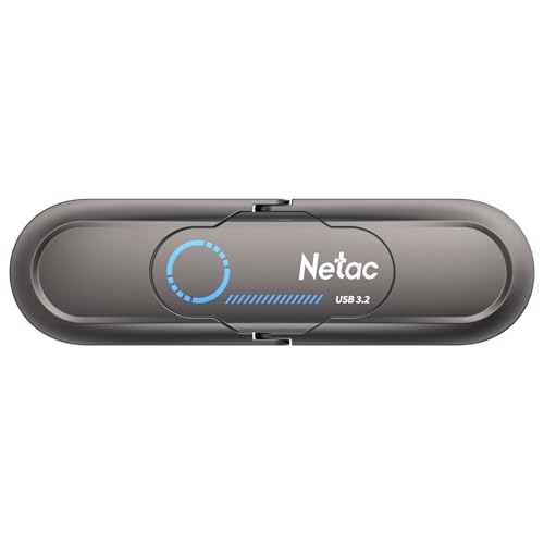 Netac 512GB Portable External USB Solid State Drive Type-c and USB 3.2 Dual Interface, up to...