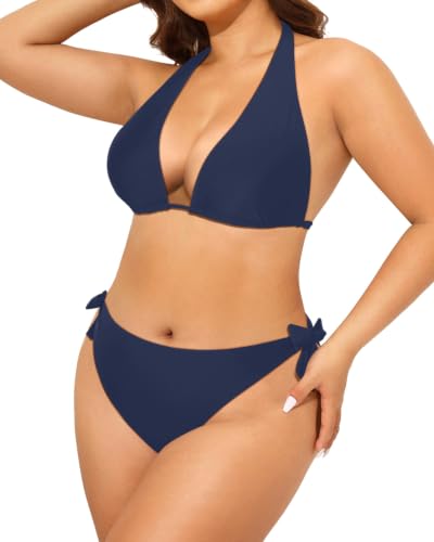 Image of Tempt Me Women Plus Size Sexy Bikini Set Two Piece Tie Side Swimsuit