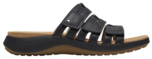 Clarks Clarks Women's Maelynn Abby Slide Sandal, Black Leather, 9