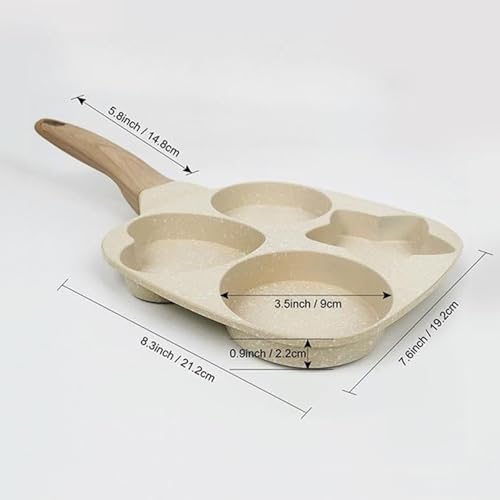Casserole pour omelette 4 tasses ustensile antiadhésif de cuisson - 6