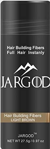 JARGOD Fibras de construcción del cabello 0.97 oz (marrón claro)