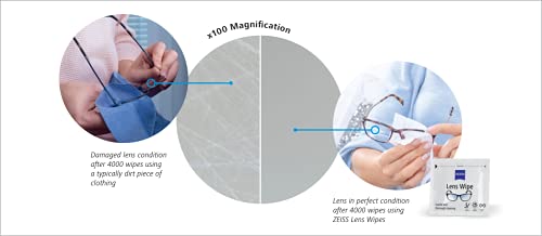 ZEISS Lens Wipes 100 Count- Pack of 1| Lens Cleaner - Perfect for Spectacles, Eyeglasses, Sunglasses, Camera Lenses, Binoculars and all other lenses