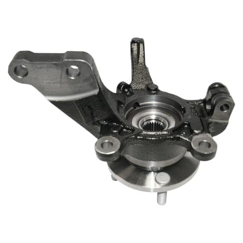 Image of Detroit Axle - Front Steering Knuckles Wheel Bearing Hub for 2013-2019 Nissan Versa Note, Steering Knuckles Wheel Bearing Hub Assembly 2014 2015 2016 2017 2018 Replacement