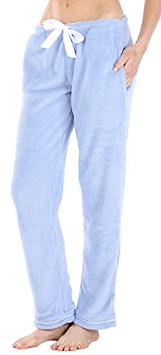 PajamaMania Women's Plush Fleece Pajama Pants with Pockets