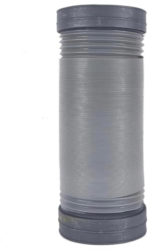 Image of All In One 6 Inch (150MM) PVC Kitchen Chimney Pipe 6 feet | Flexible | Plastic Duct Hose Pipe | Foldable | Stretchable | Grey color | For home, kitchen, office and industrial use.