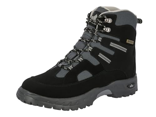 Lico FLAKE Herren Schneestiefel, Schwarz/ Grau, 41 EU