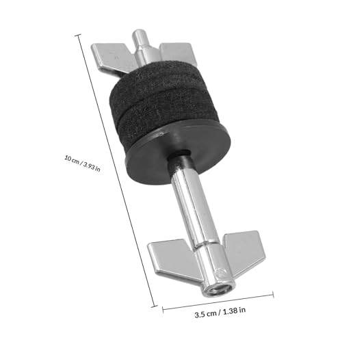 Soporte para apilamiento de platillos SEWACC en aleación plateada con fieltro para batería, adaptador multi-nivel compatible con marcas y modelos de baterías miniatura 2