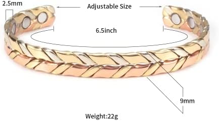 Jeracol 2 STKS Magnetische Koperen Ringen Vrouwen Mannen In Verschillende Ontwerp, 7X Ultra sterkte 3500 Gauss Magneet 100% Pure Koper Verstelbare Sieraden Gift Box