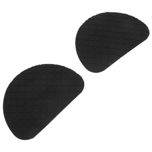 VILLCASE Almohadillas Antideslizantes para Suela de Zapato Protectores Adhesivos para Tacones 1 Par Negro Diseño Antideslizante Reducción de Ruido Amortiguación para Cuidado del