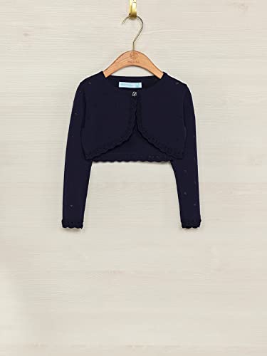 Abel & Lula Knit Bolero Cardigan for Girls Navy4