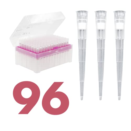 Kashi Scientific 200 uL Universal Filtering Racked Laboratory Pipette Tips, Sterile Dnase/Rnase Free, Pyrogen Safe [200ul, Filtered, 96 Tips]
