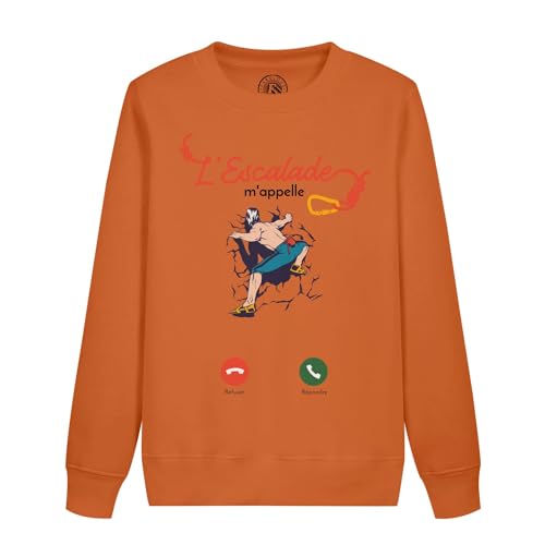 Sweatshirt enfant l'escalade m'appelle pour partager la passion des grands espaces en famille