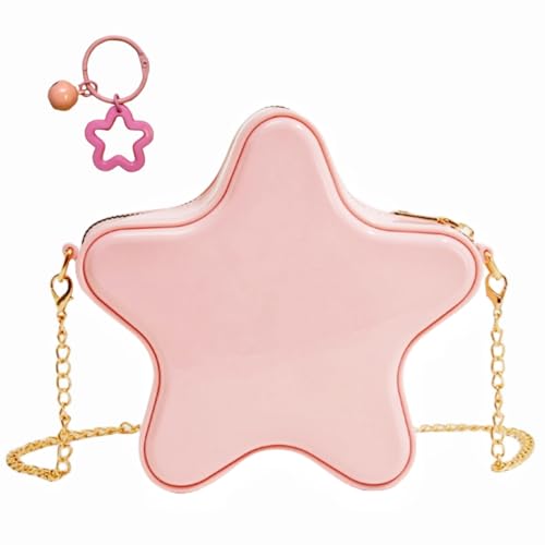 Image of Women's Mini Star Tote Bag, Women's Cute PU Leather Hobo Bag Chic Star Crossbody