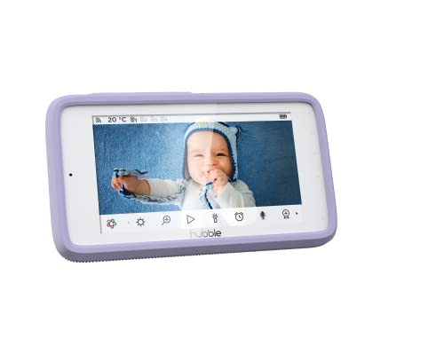 Image of Hubble Nursery Pal Premium 5-inch Touch Screen Smart HD Connected Video Baby Monitor with Remote Pan and Tilt Digital Zoom Camera - White
