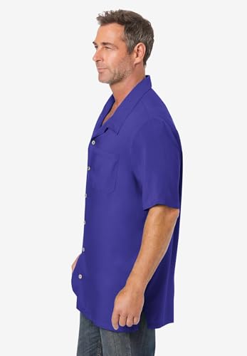 KingSize Men's Big & Tall Solid Camp Shirt3