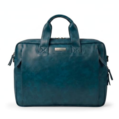 Image of VISMIINTREND Laptop Bags for Men Office Use | Stylish Leather Office, Messenger, Shoulder, Handbag | Fits 13 inch,14 inch, 15.6 Inch Laptops, Macbook | Corporate Gifts for Men, Women, Clients, Employees