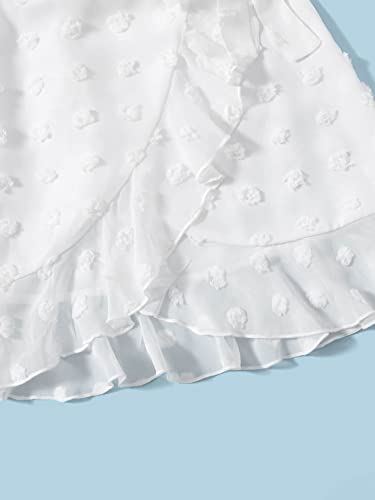 SOLY HUX Girl's V Neck Spaghetti Strap Dress Sleeveless Summer Beach Sundress A-line Mini Dresses4