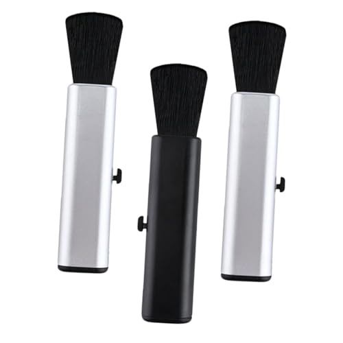 lurrose 3個 ギター用伸縮式折りたたみ清掃ブラシ点 柔らかい羊毛毛先でピアノ ウクレレ 古筝のほこり除去に 便利な携帯で演奏機器のメンテ