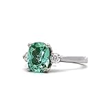 Trinket Gems Jewellery Elongated Cushion Green Paraiba Tourmaline Engagement Ring Paraiba Moissanite Engagement Ring Unique Wedding Ring (4)