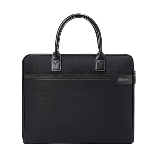 Business Computer Bag Portable Meeting Document Bag Waterproof Large Capacity Briefcase for Men
