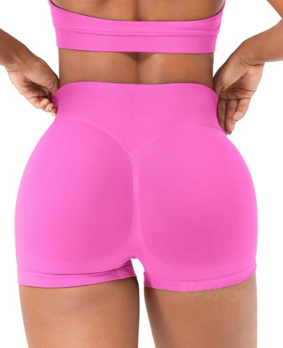 Image of VOYJOY Women Workout Impact Shorts 2.5 inch / 3.6 inch / 4.5 inch / 6 inch Scrunch Butt Booty | Tummy Control, High Waisted, Bike Short, Gentle Compression, for Women