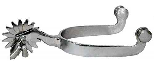 Showman Pair Men's Size Nickel Plated Jingle Bob Spurs. 9/16