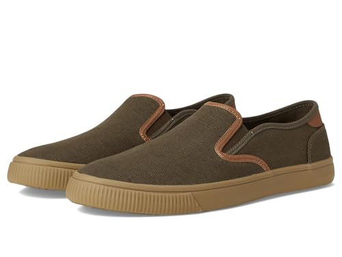 TOMS Men's Baja Sneaker, Canteen Heritage Canvas/PU Trim, 7 UK