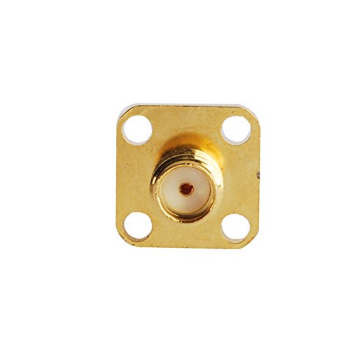 3AN Telecom SMA Connector SMA Female Jack 4 Hole Flange Panel Mount RF Coaxial Connector with 6mm PTFE Dielectric Insulator &Solder Cup (5 PCS) (B0968R893J) Amazon Price History, Amazon Price Tracker