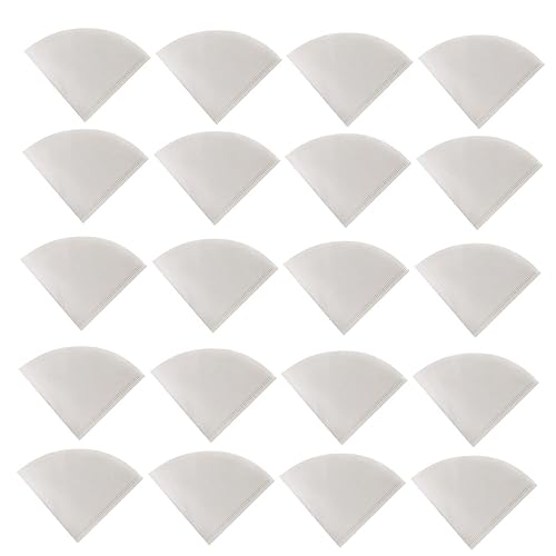 Coffee Filter,Coffee Cup Coffee Filter Paper 50 Pcs Natural Qualitative Medium Flow Rate White Discs Filter Paper for Diy