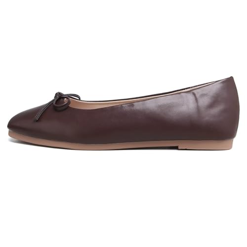 Image of Dear Time Women's Casual Foldable Ballet Flats Square Toe Ballerina Flats Shoes Comfortable