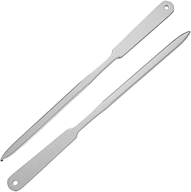 2 Pcs Silver Stainless Steel Letter Knife Envelope Mail Opener Knife Lightweight Office Letter Opener Paper Cutting Box Cutter Cutting and Measuring