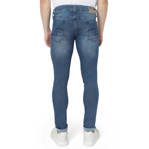 Image of Spykar Men's Skinny Fit Low-Rise Casual Jeans