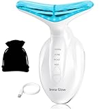 Imna Glow Appareil Anti-Rides Visage & Cou - 4 Modes EMS Lifting, Massage Double Menton, L...