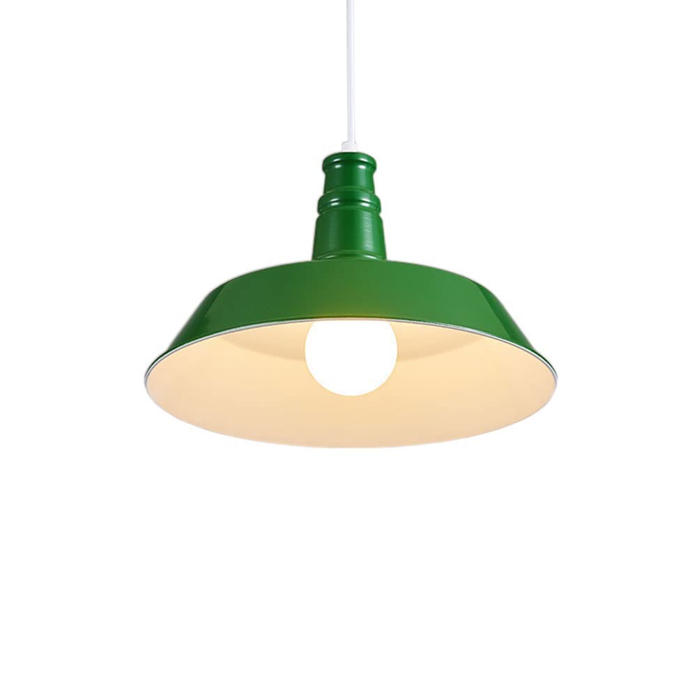HXYSXHJUO Colorful Macaron Metal Pendant Lamp - Nordic Chandelier for Kitchen Island, Adjustable Height, Retro Minimalist Design(B,46cm)