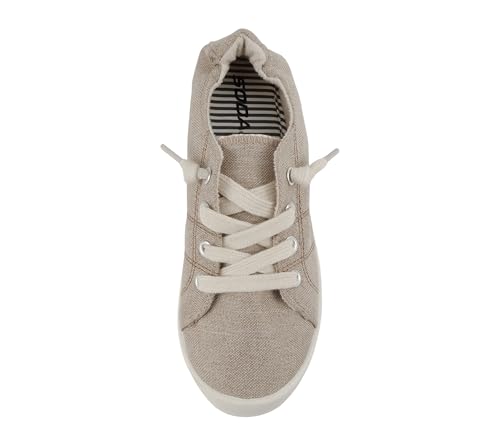 Image of Soda Flat Women Shoes Linen Canvas Slip On Sneakers Lace Up Style Loafers Zig-S