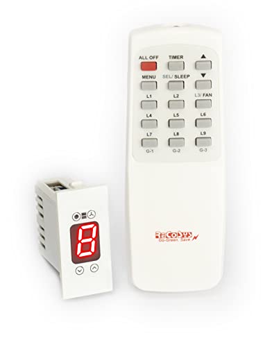 Remote Control Switch with Learning makes Compatible with all Wi-Fi IR Blaster to use with Alexa (Pro-With Timers,Sleep,Adv.L, 1 Fan Regulator|Modular Type|White|)