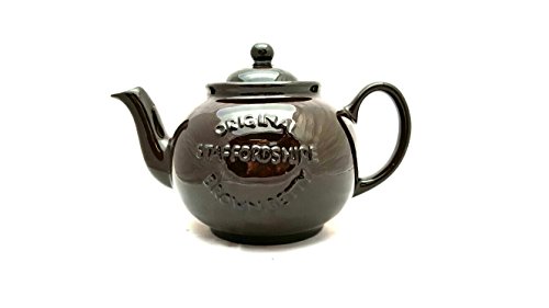 Brown Betty Handmade Original 6 Cup Teapot in Rockingham Brown with Original Staffordshire